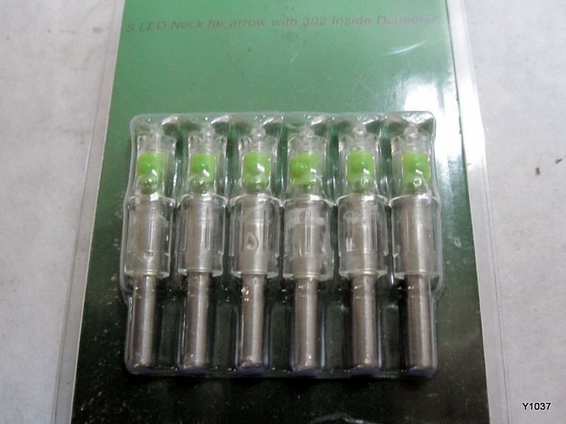 6PCS green Lighted Nocks for Crossbow With .302 Inside Diameter Nocks Arrow