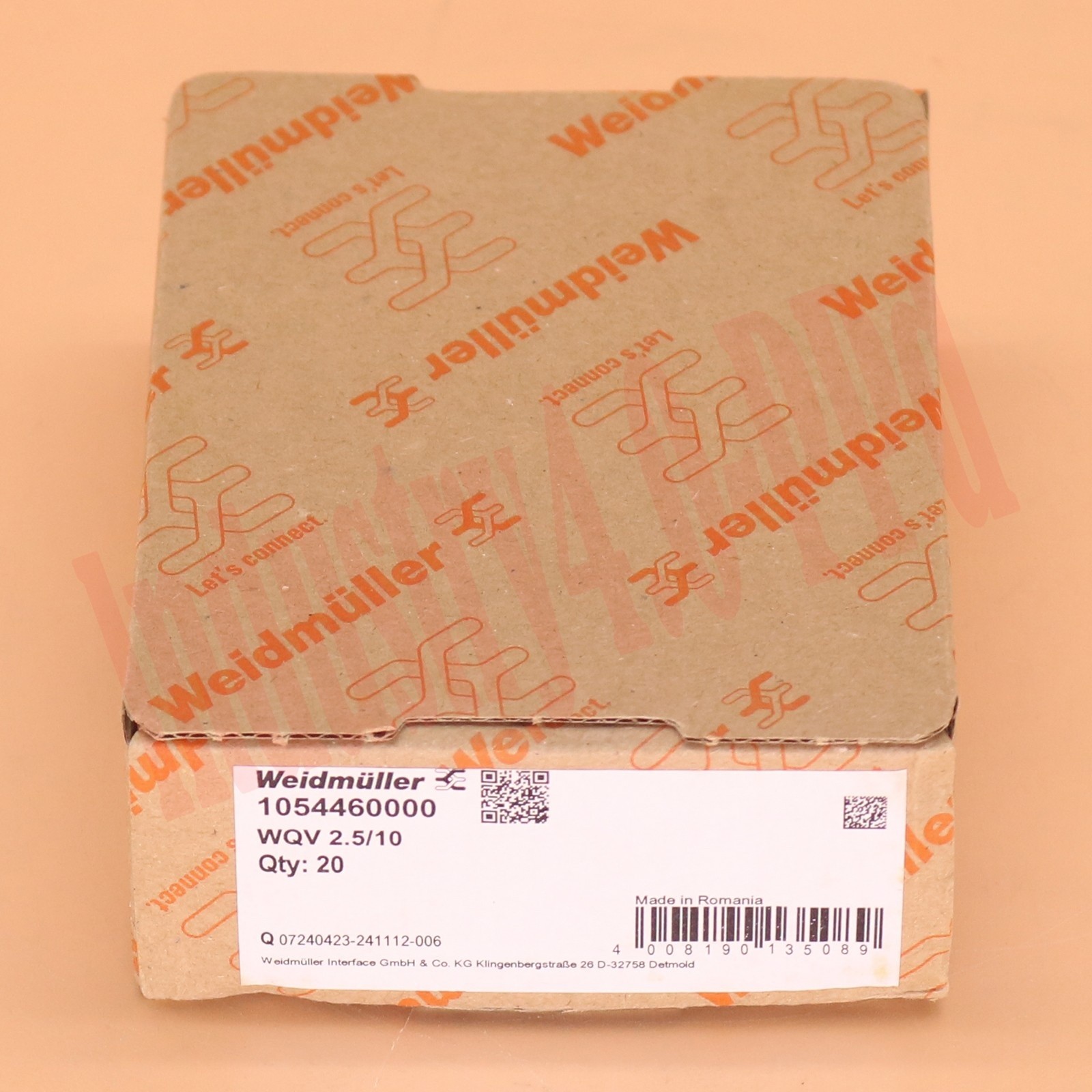 20pcs/box new Weidmuller WQV 2.5/10 1054460000 wiring terminals connector #lk