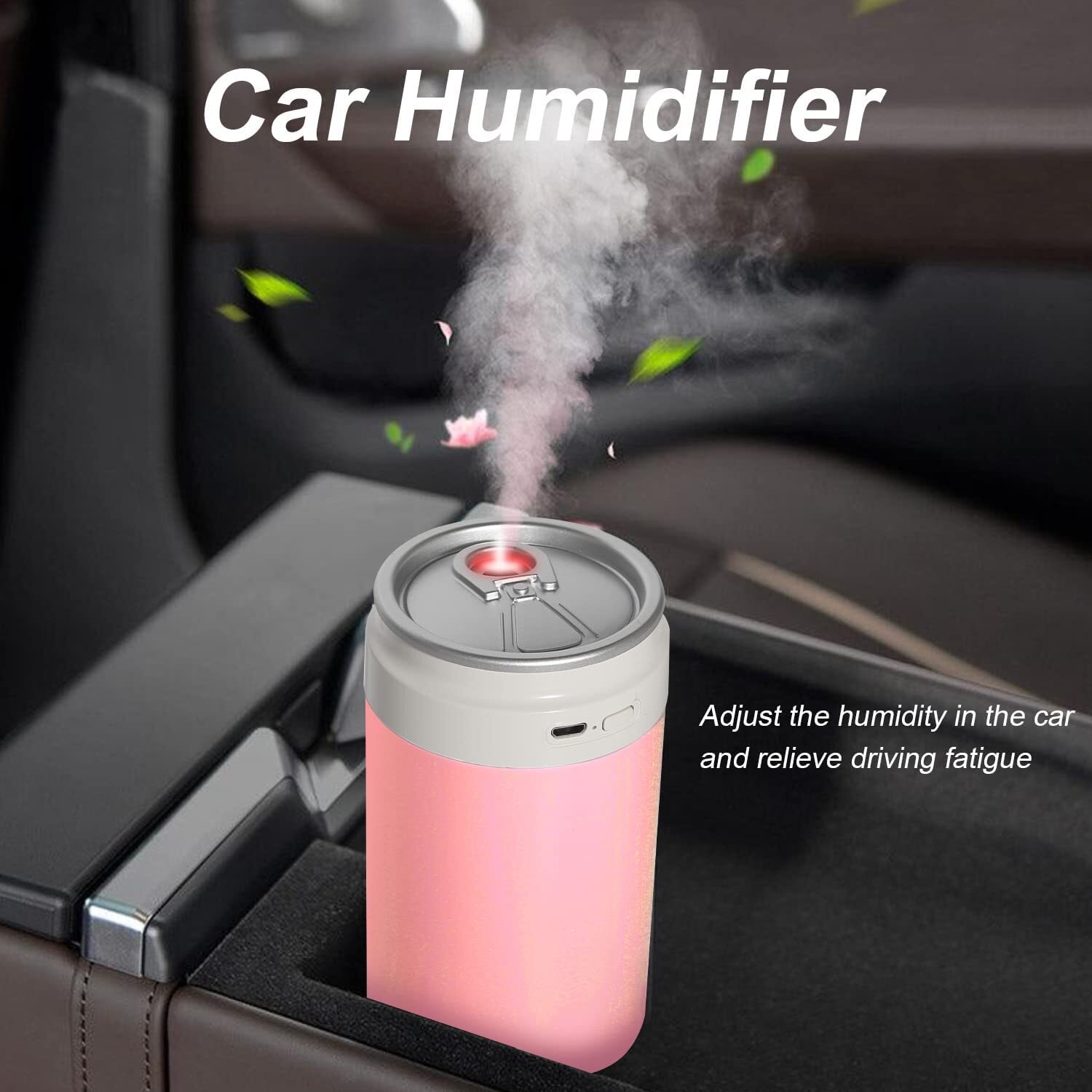 Coke Can Style Humidifier, 260ml Air Purifier & Cool Mist Diffuser, USB Powered