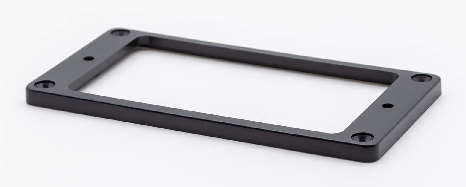 ESP Pickup Escutcheons / Pickup Rings Flat 2 Black for 6 Strings Humbucker New