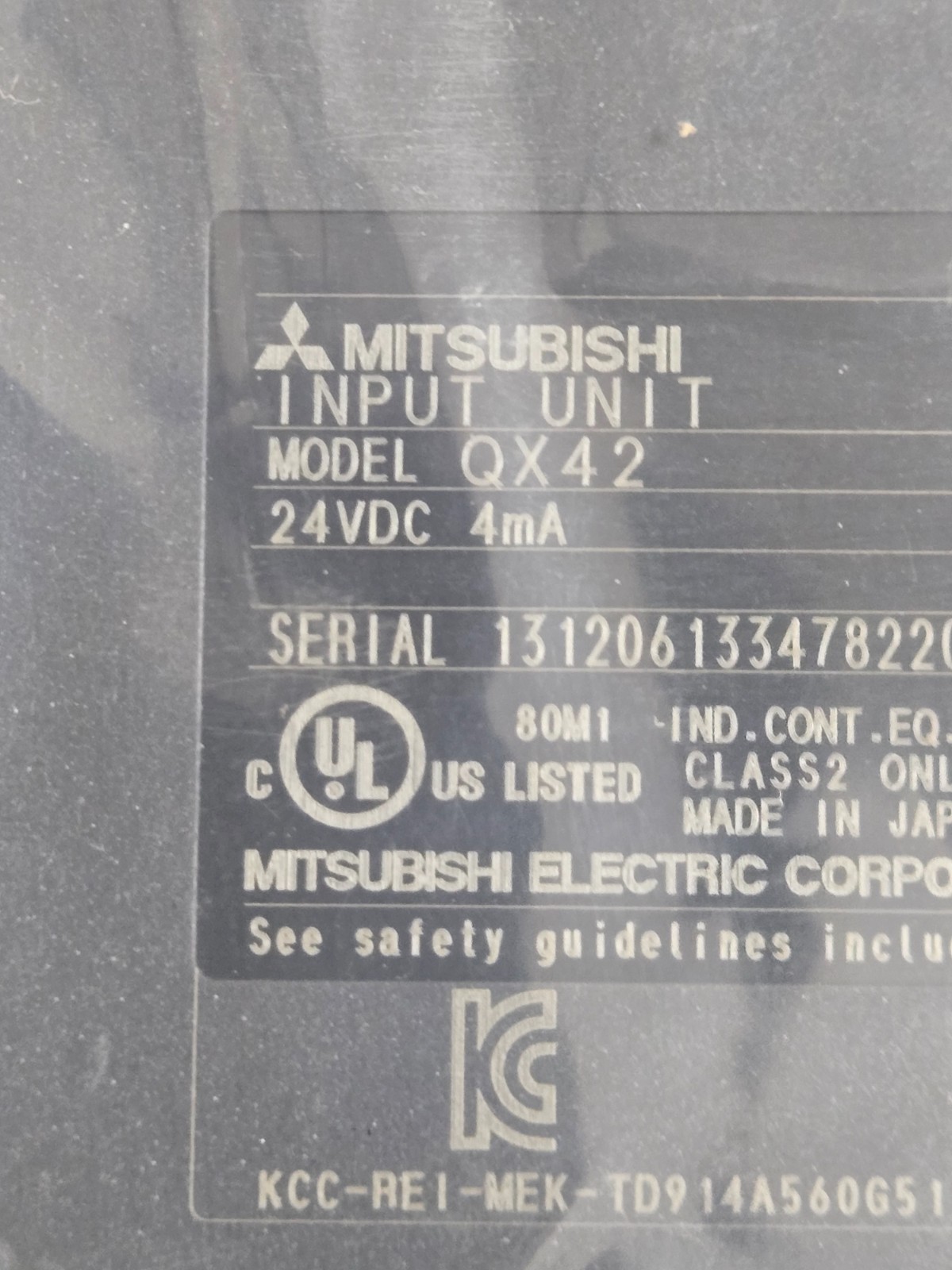 MITSUBISHI QX42 INPUT UNIT