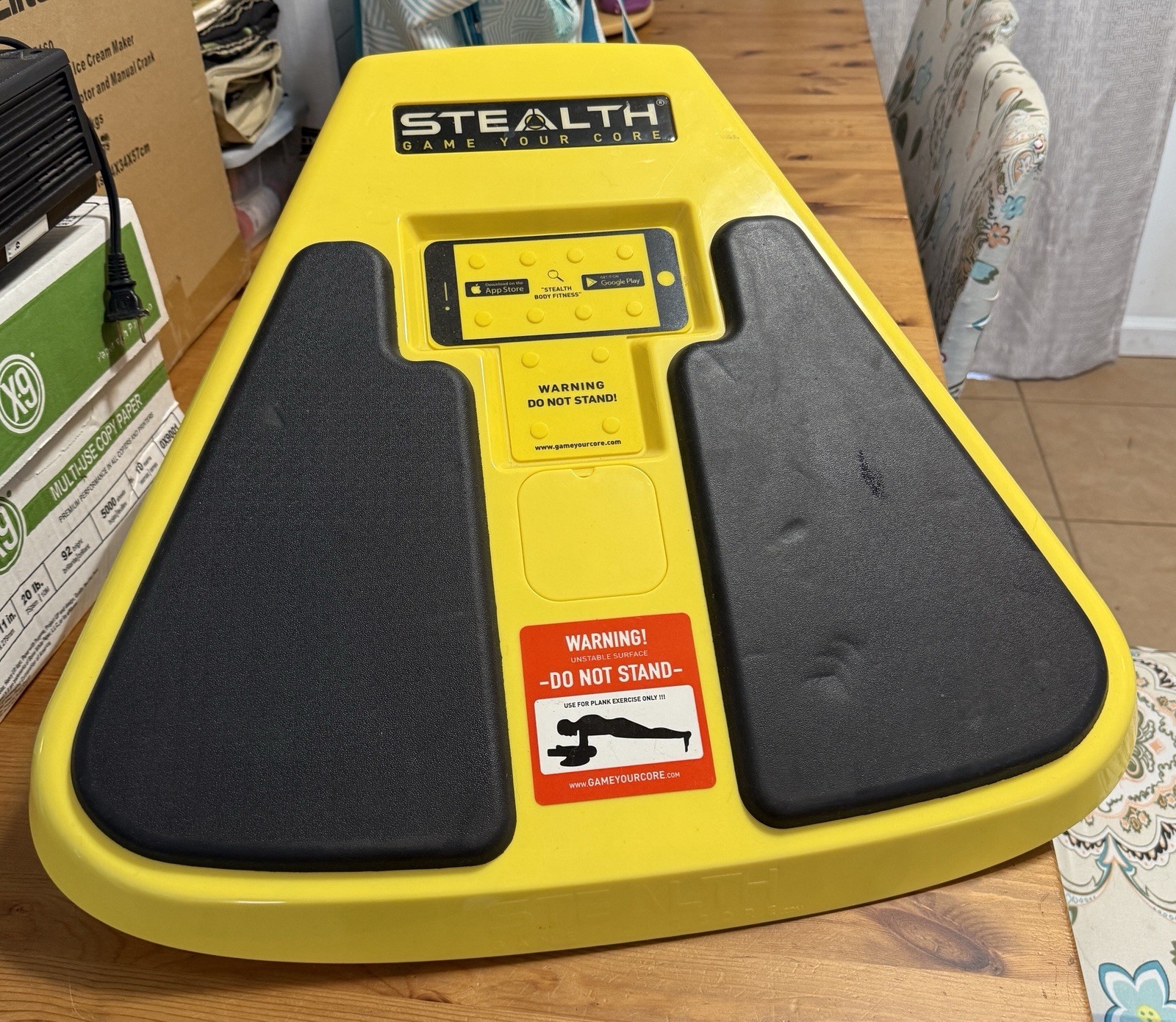 Stealth Your Core Trainer Pro Yellow Abdominal Health Fit Workout Game