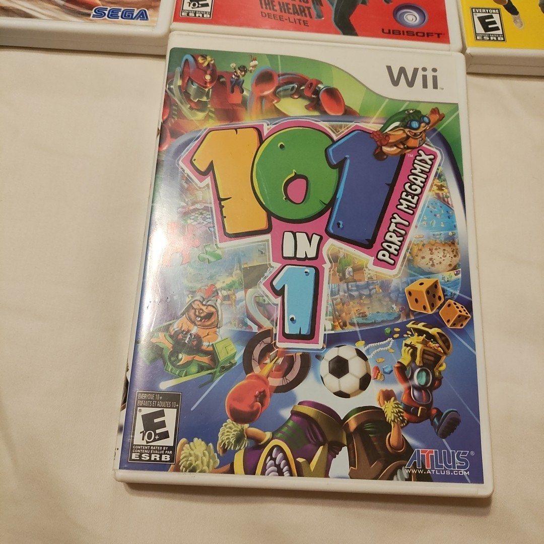 Nintendo Wii Game Console Bundle With Controllers And Games, No Power Cord