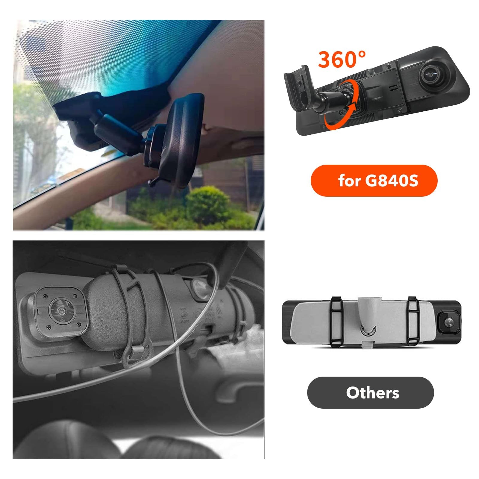 WOLFBOX OEM Bracket for USB C G900 Black