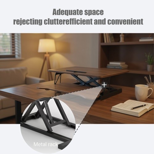 Foldable computer desk Adjustable and height-tilting table