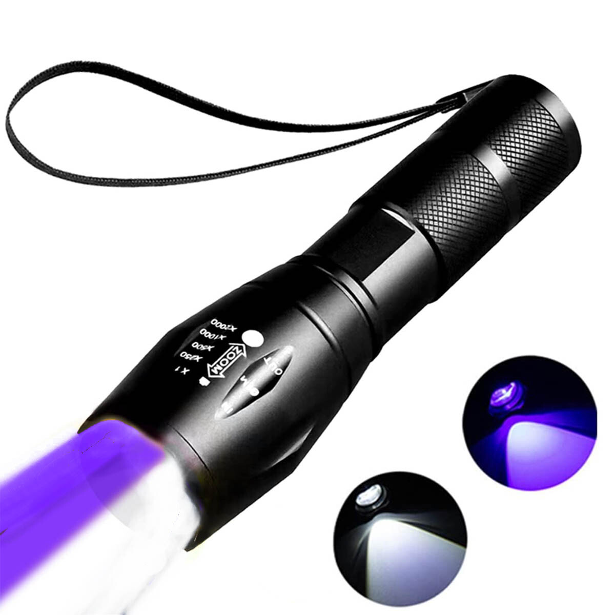 UV Flashlight Portable Detector for Pet Urine Stains, Scorpions, Resin Curing