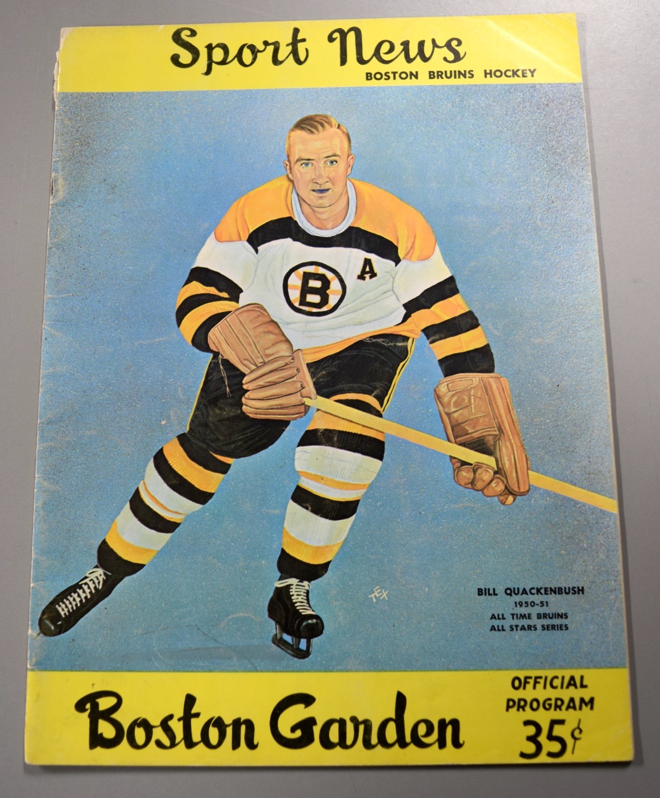 Boston Bruins Vs Detroit Red Wings November 19th 1961 Official Game Program