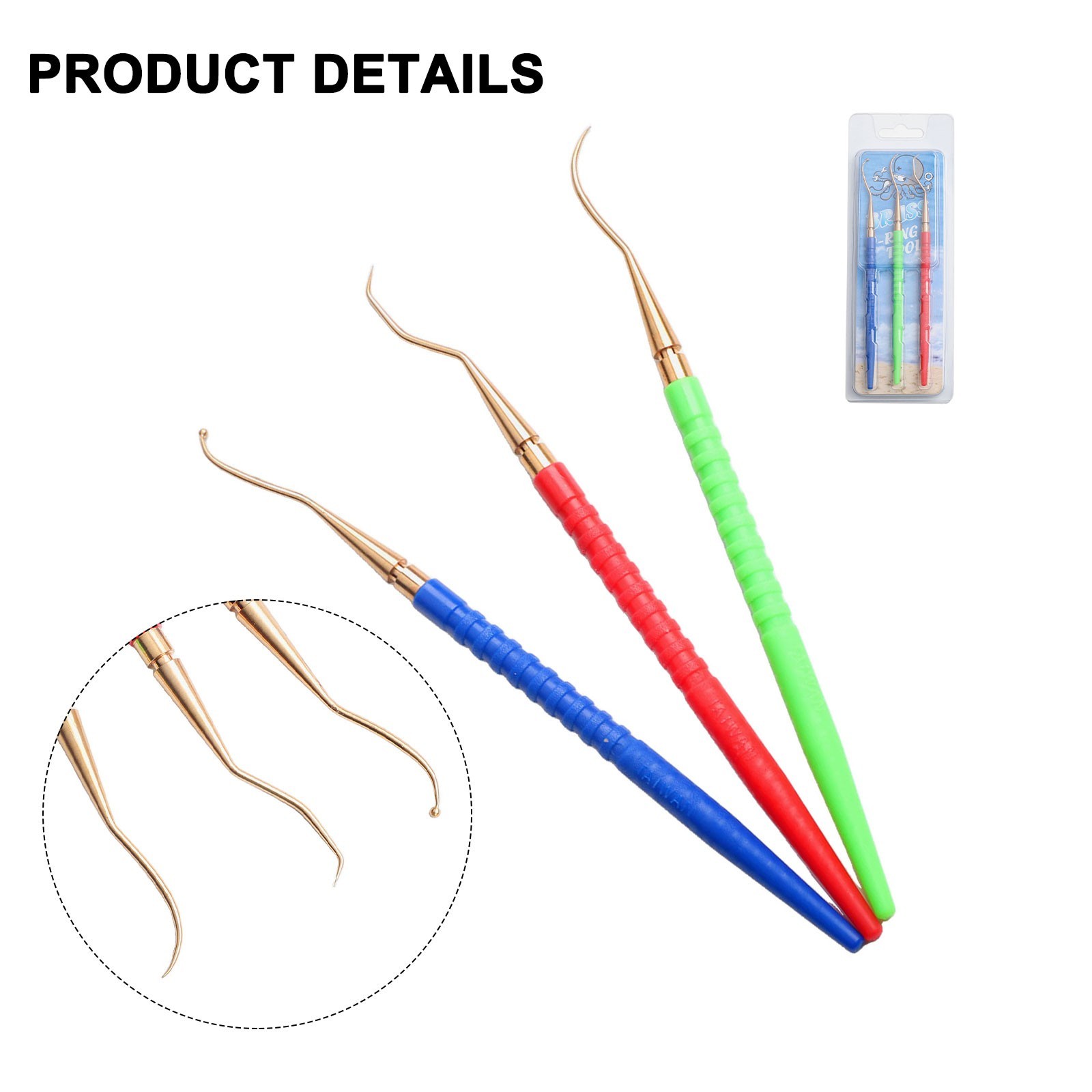 Efficient Regulator Scuba Diving Repair Tool 3 Piece ORing Remover Kit