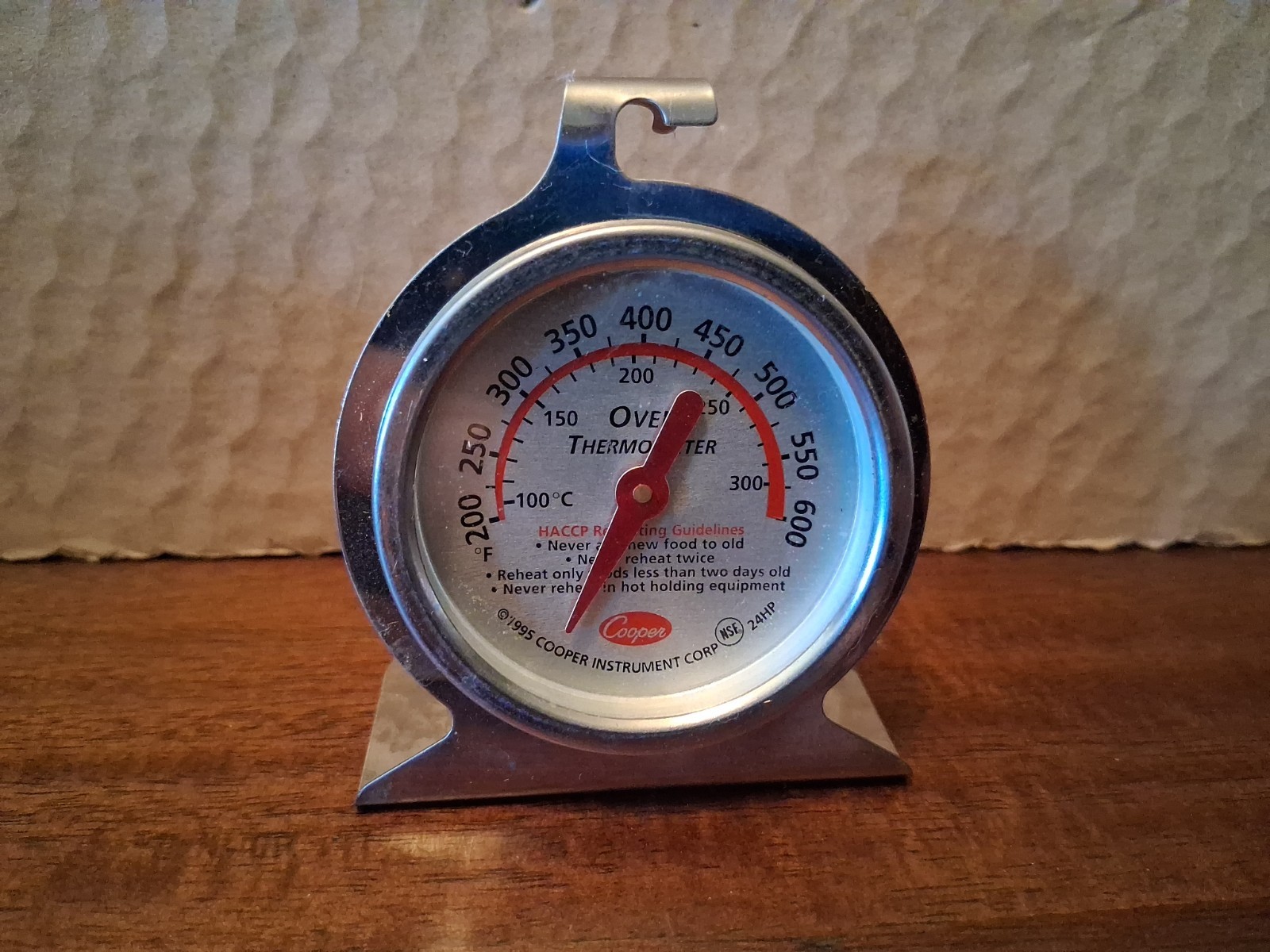 Vintage 1995 Cooper Atkins Oven Thermometer