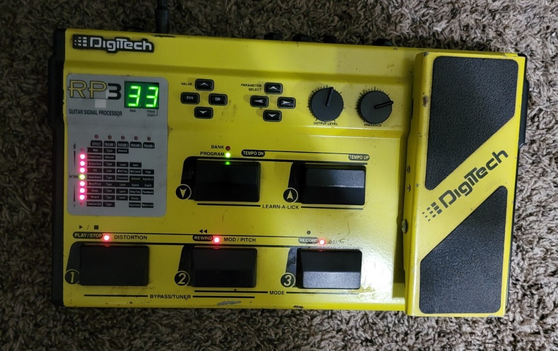 DigiTech RP-3 Guitar Signal Processor Multi-effects