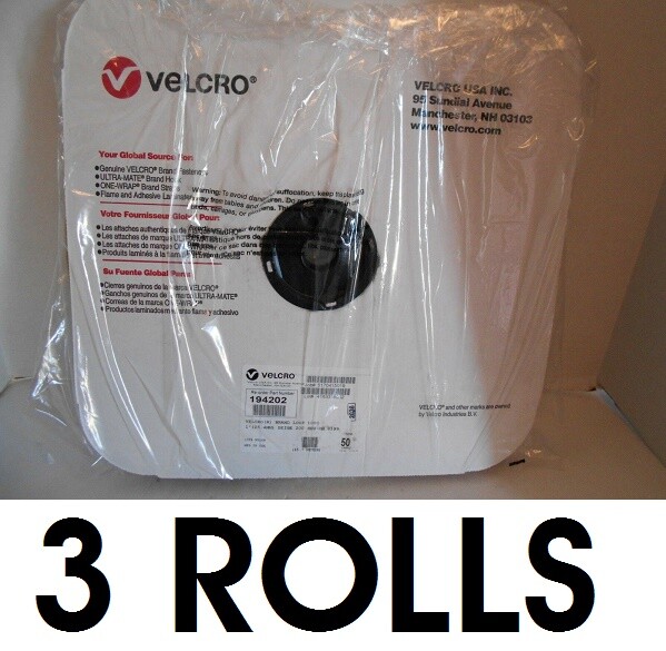SEW-ON LOOP 1000 BEIGE -1" x 50 Yard Roll, Sew-on, #194202, NEW (Lot of 3 ROLLS)