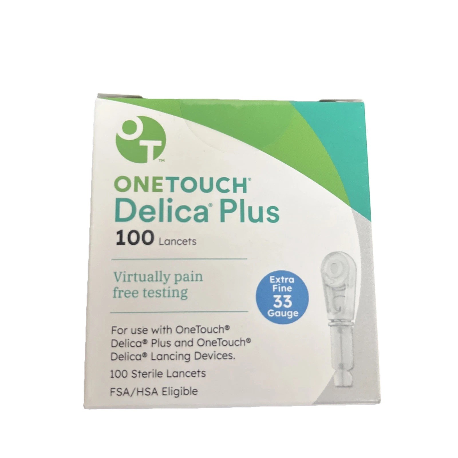 OneTouch Delica Plus 100 Lancets 33G  (Exp:  5/2030