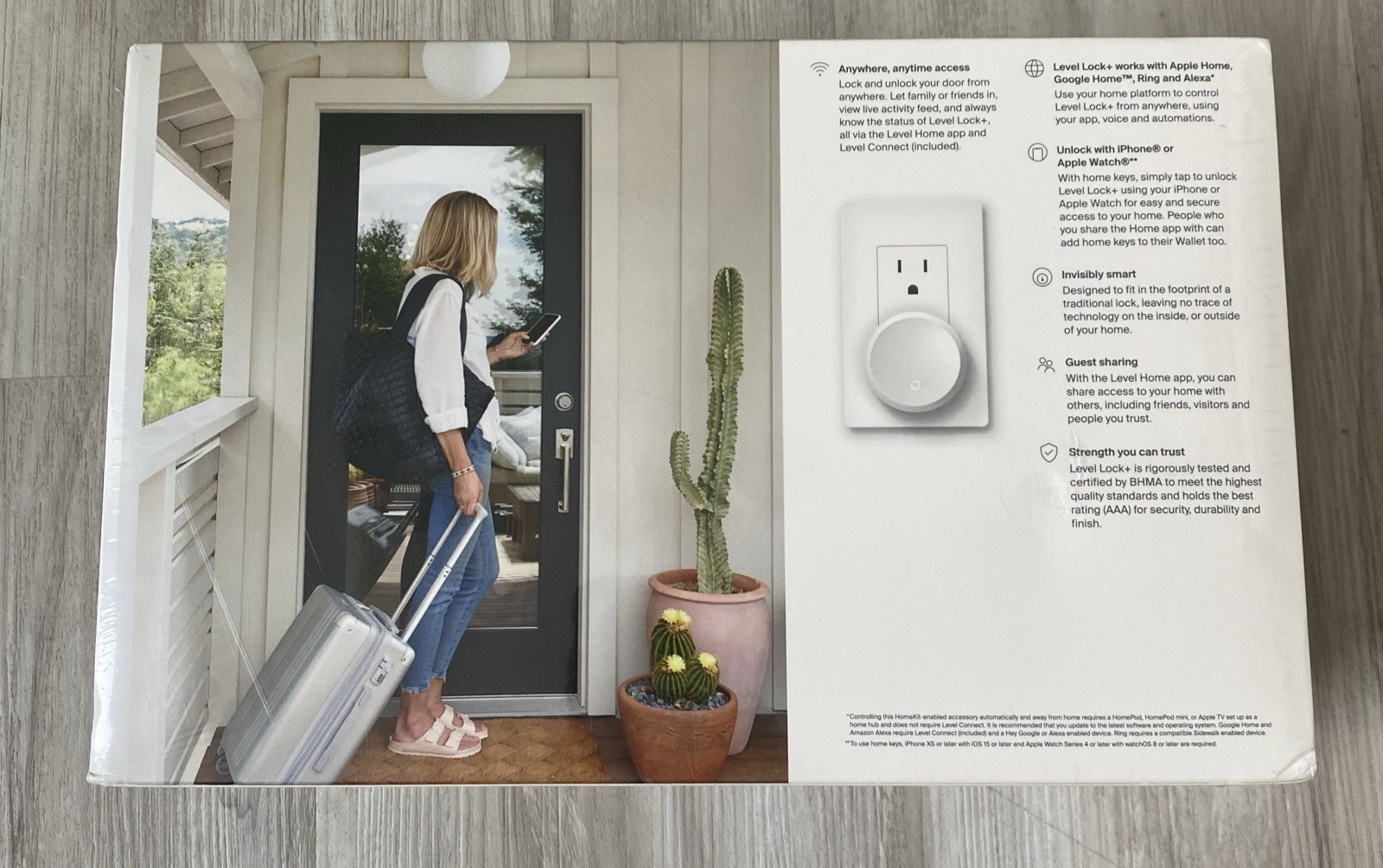 Level Lock+ Connect Wi-Fi Smart Lock Plus - Apple Home Keys Remotely Control NEW