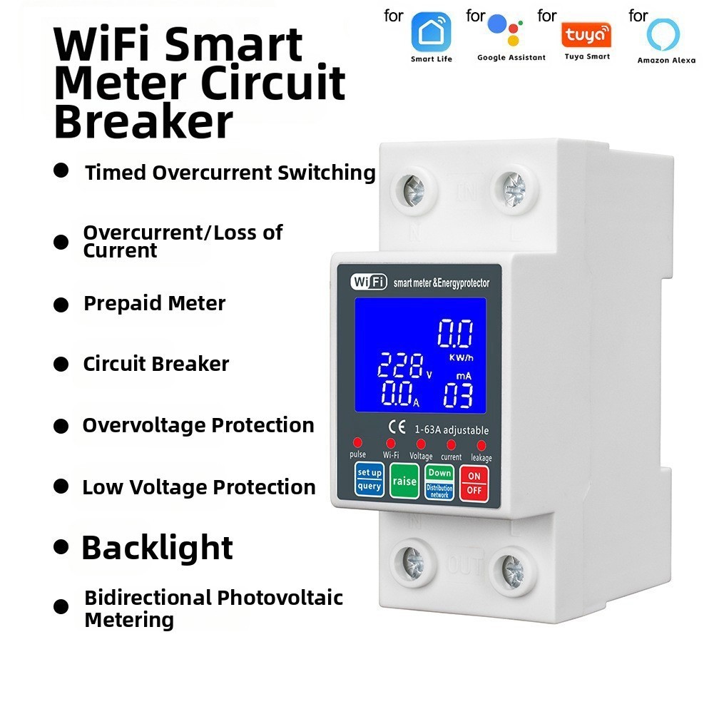WiFi Pump Controller for Tuya with Smart Remote Access and Leakage Protection