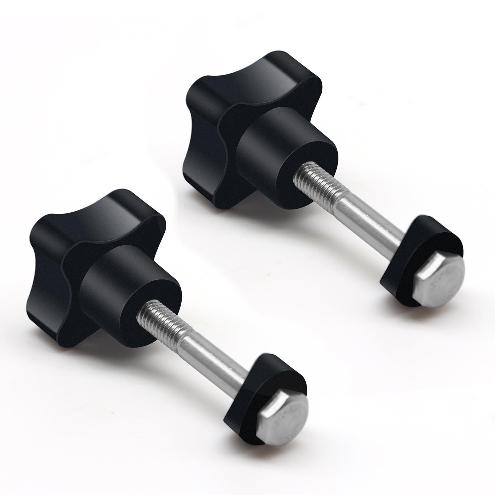 Yasdyri Rollator Walker Replacement Knob 2 PCS Arm Black