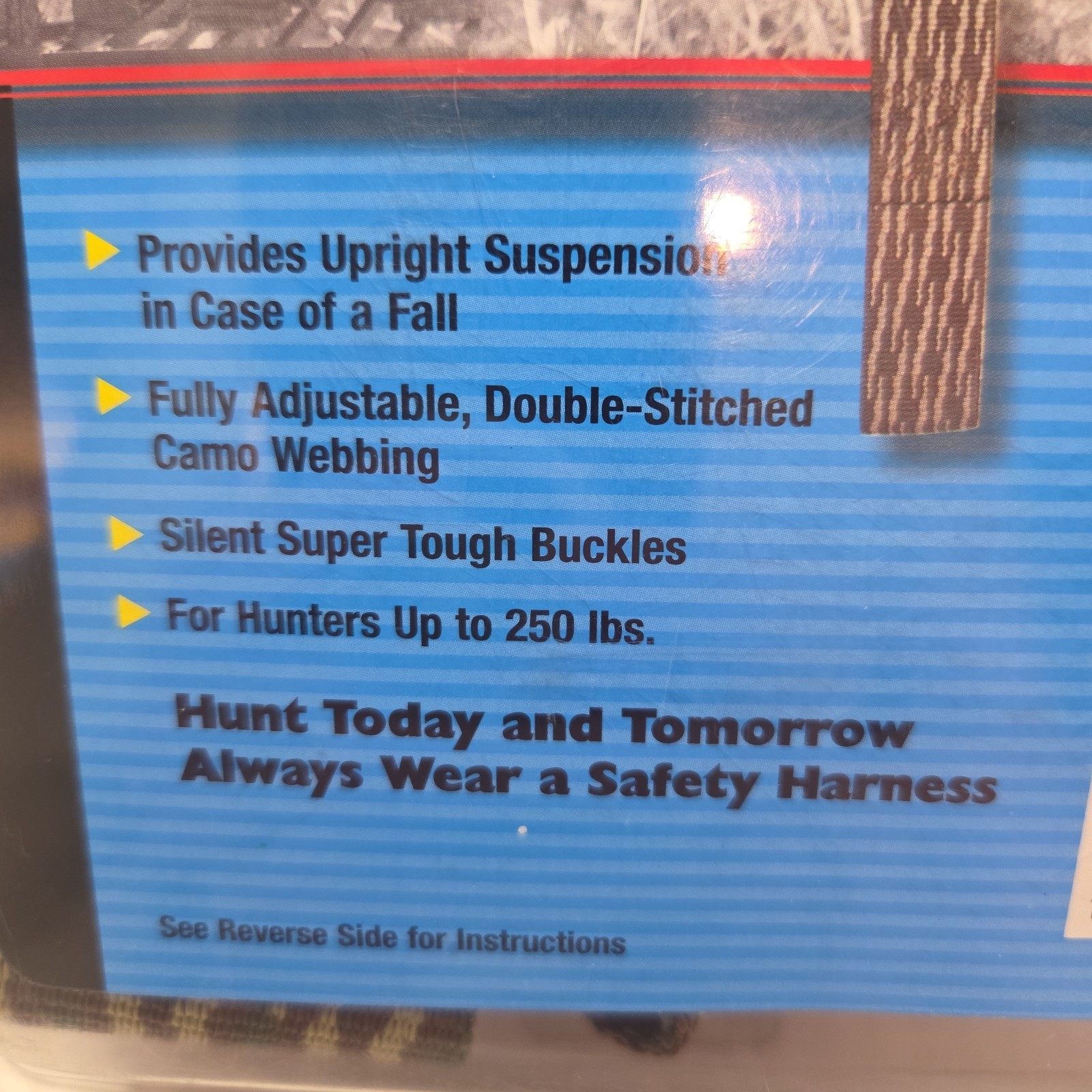 New Ameristep Camo Hunter Safety Harness Adjustable Quick Release #222