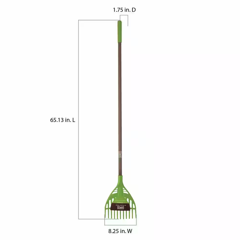 60 In. Handle Collector 8 In. Poly Shrub Rake