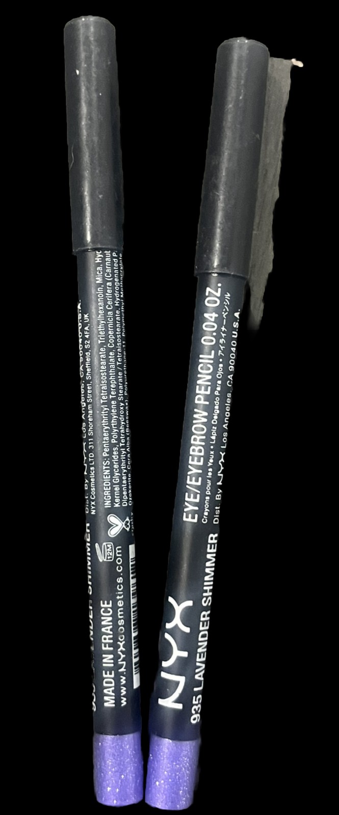 NYX  Slim Eye / Eyebrow Pencil color SPE935 Lavender Shimmer Lot of 2 *NEW*