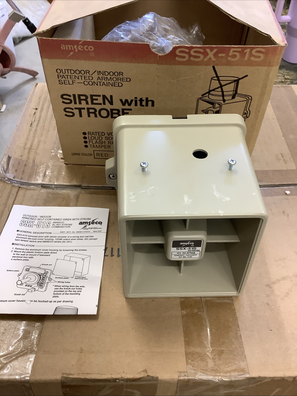 Amseco Armored Self-Contained Siren SSX-51S