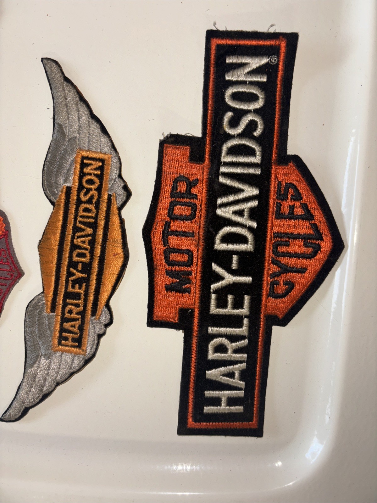 7 Vintage Harley Davidson Patches