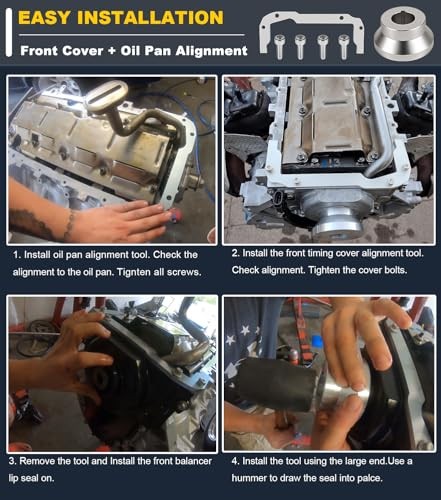 LS Rear Main Cover Billet Alignment Tool, Front Cover Alignment Tools & Oil