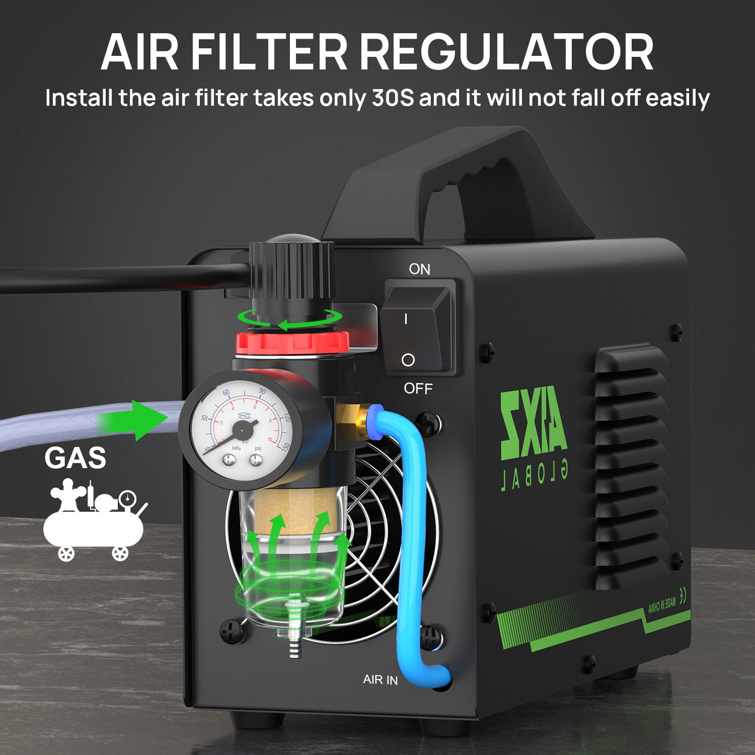 45A Non-Touch Pilot Arc Non-HF IGBT Plasma Cutting Machine AIXZ Dual Voltage US
