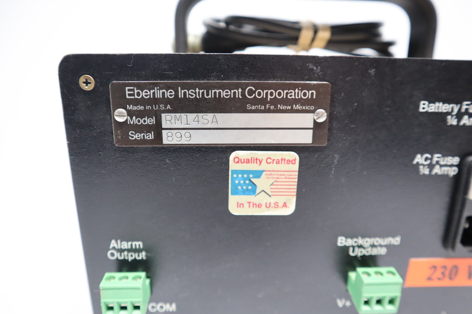 Eberline RM-14SA Count Rate Meter W/ Cord