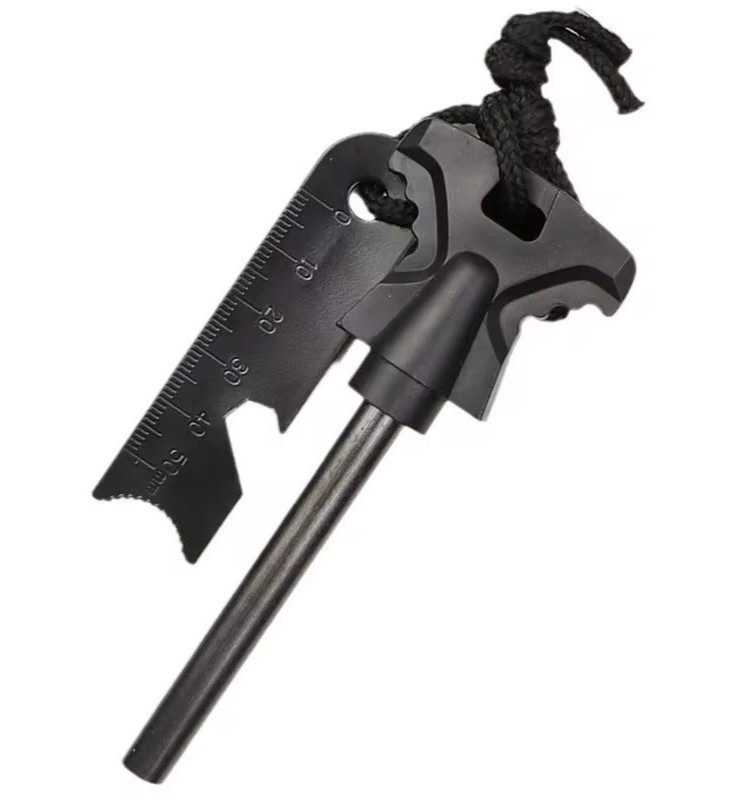 Camping Fire Starter Ferro Rod Flint Steel Striker Survival Gear