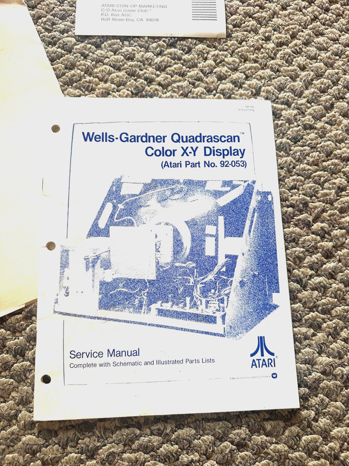 Space Duel Video Arcade Game Service Operators Manual Original Plus Extras