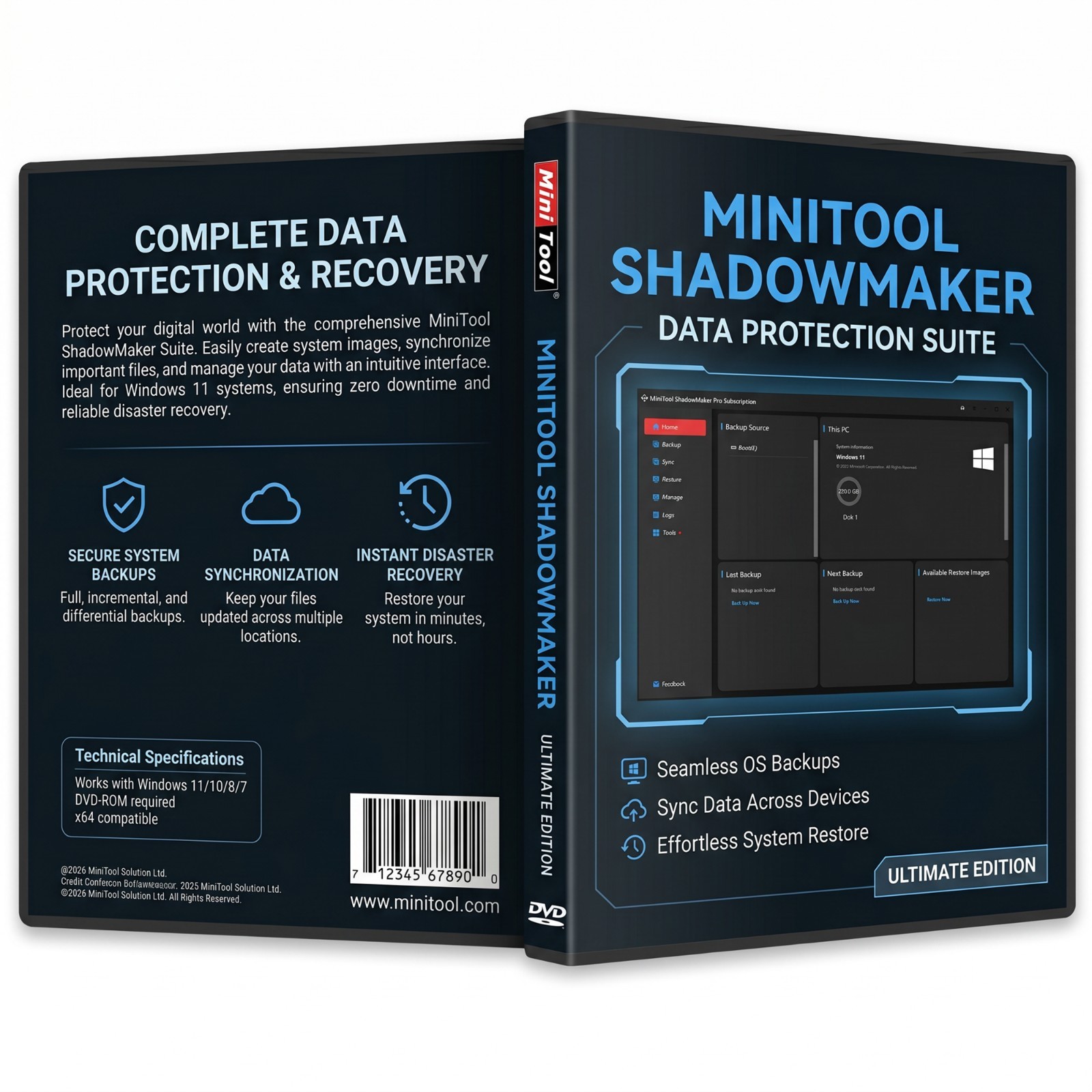 MiniTool ShadowMaker Pro Bootable DVD/USB