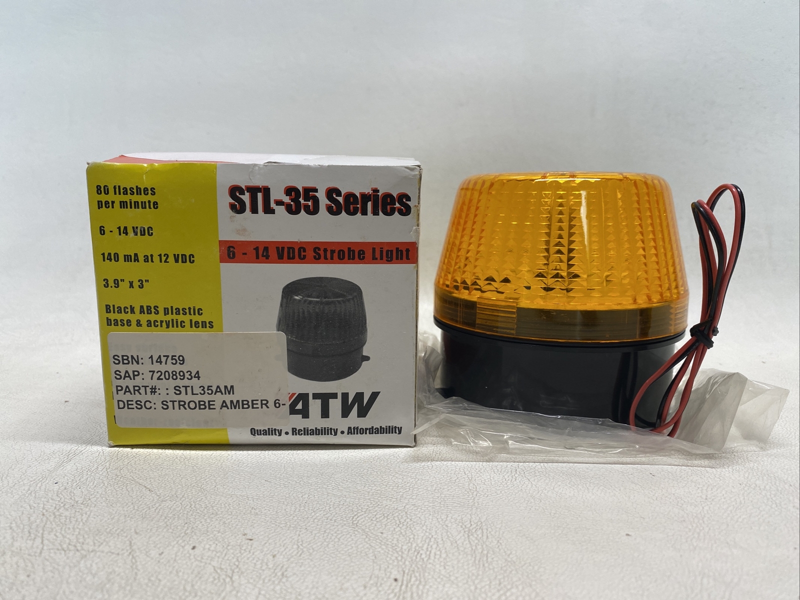 NIB ATW STL-35 Amber Strobe STL35AM
