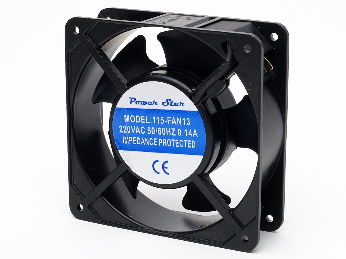 Power Star Fan Axial 220V 4.5" Inch 120x38mm Metal Case Casing 220 V Volt