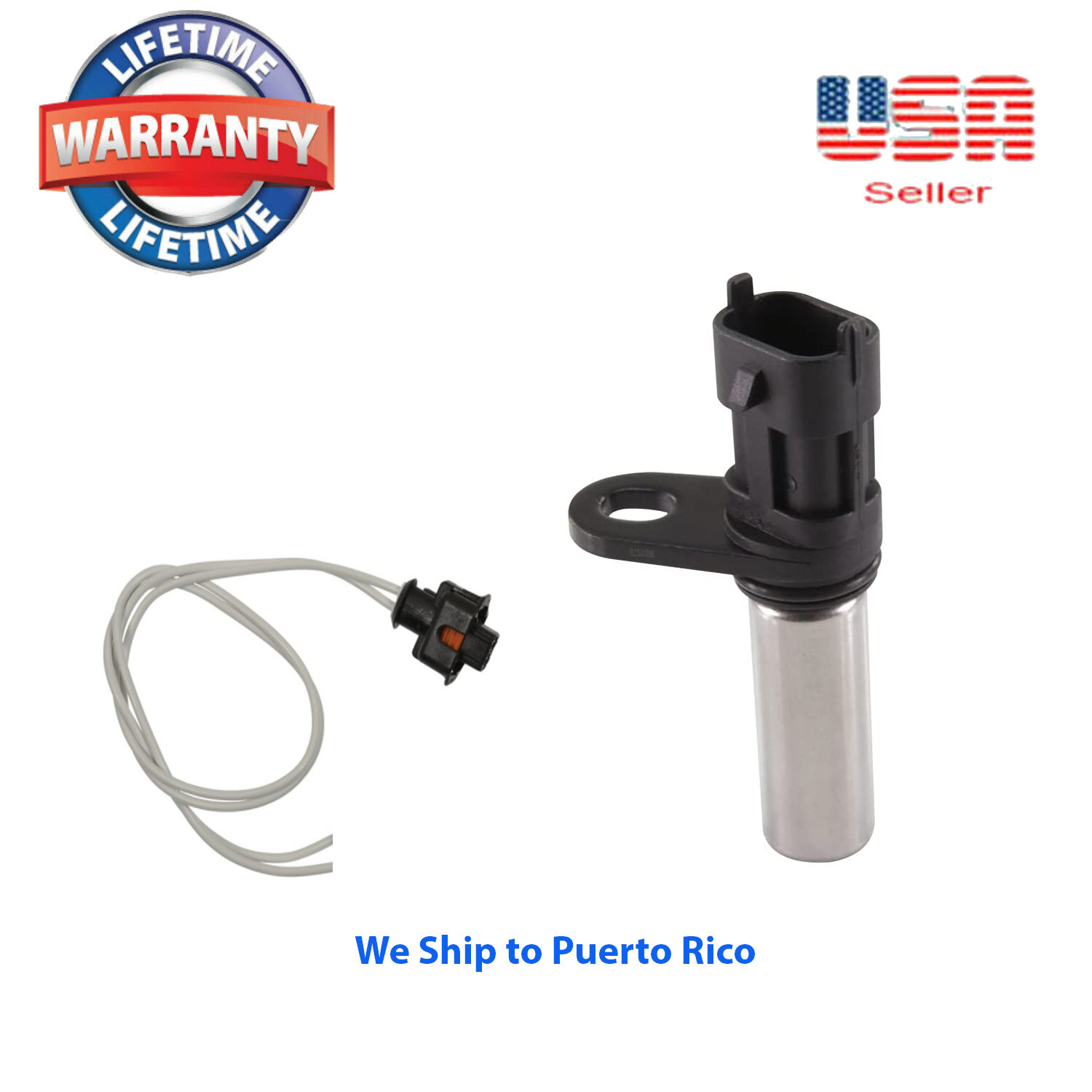 Crankshaft Position Sensor + CONNECTOR Fit:Genesis Hyundai Kia 2006-2019