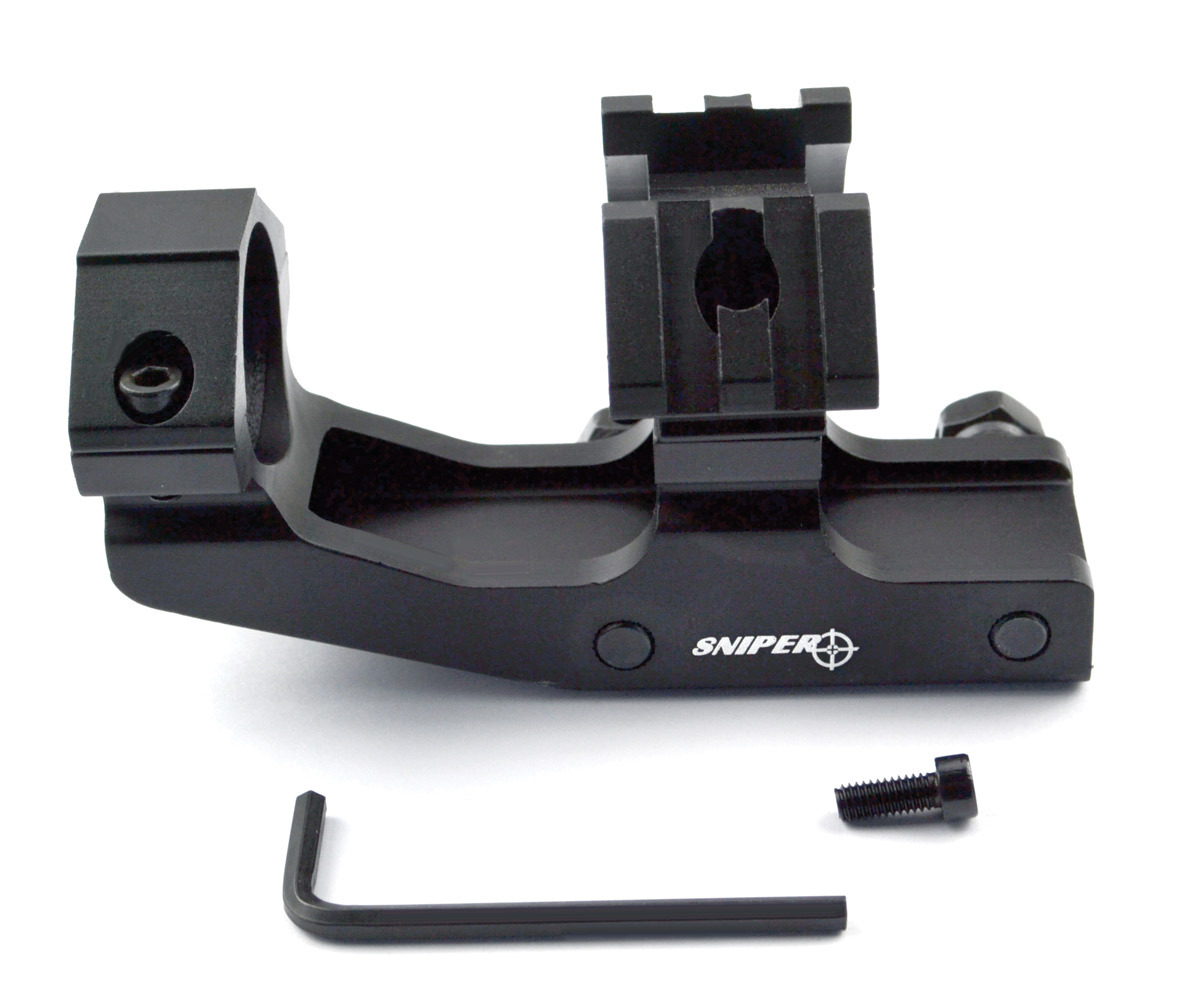 1" Scope Cantilever Ring Offset Mount W/Picatinny Rail for Mount accessories