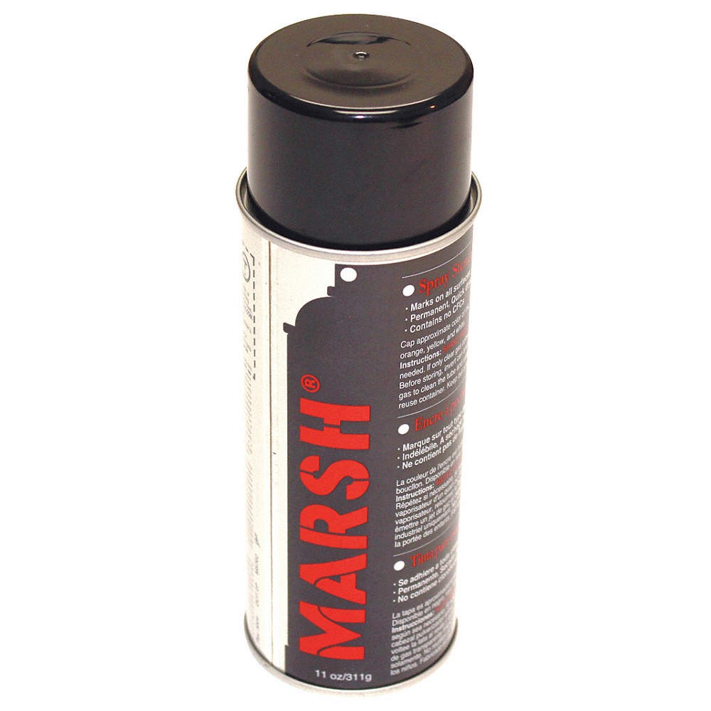 MARSH 30395 Stencil Ink,Can,Black,11 oz. 5XT13