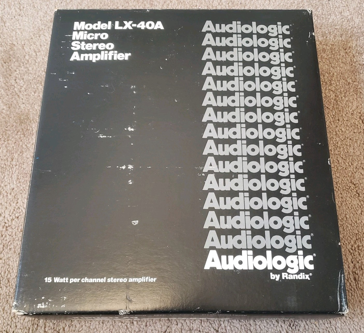 AUDIOLOGIC BY RANDIX LX-40A 7812 STEREO AUDIOPHILE AMPFLIFIER OPEN BOX
