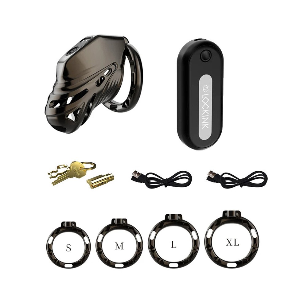 Shock Chastity Cage Male Cage Remote Control Chastity Device Lock Rings For Men