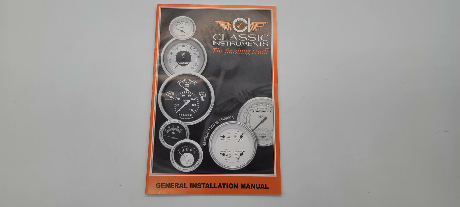 2013 Classic Instruments General Installation Manual + Sticker Speedometer More