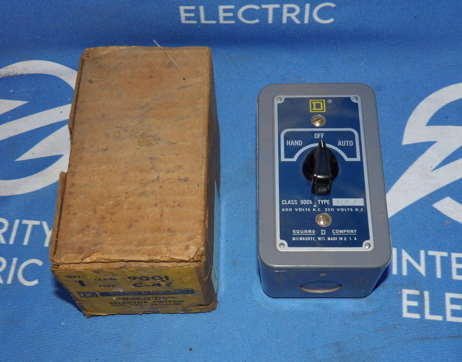 NIB Square D 9001 C-47 Hands Off Automatic Selector Switch + 1 Year Warranty