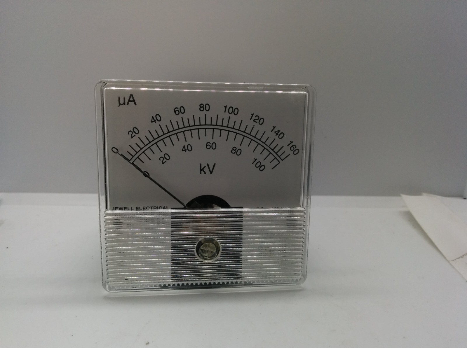 JEWELL INSTRUMENTS 72T METER, PANEL MOUNT, 0-160UA, 0-100KV, F.S.=100 UADC, NNB