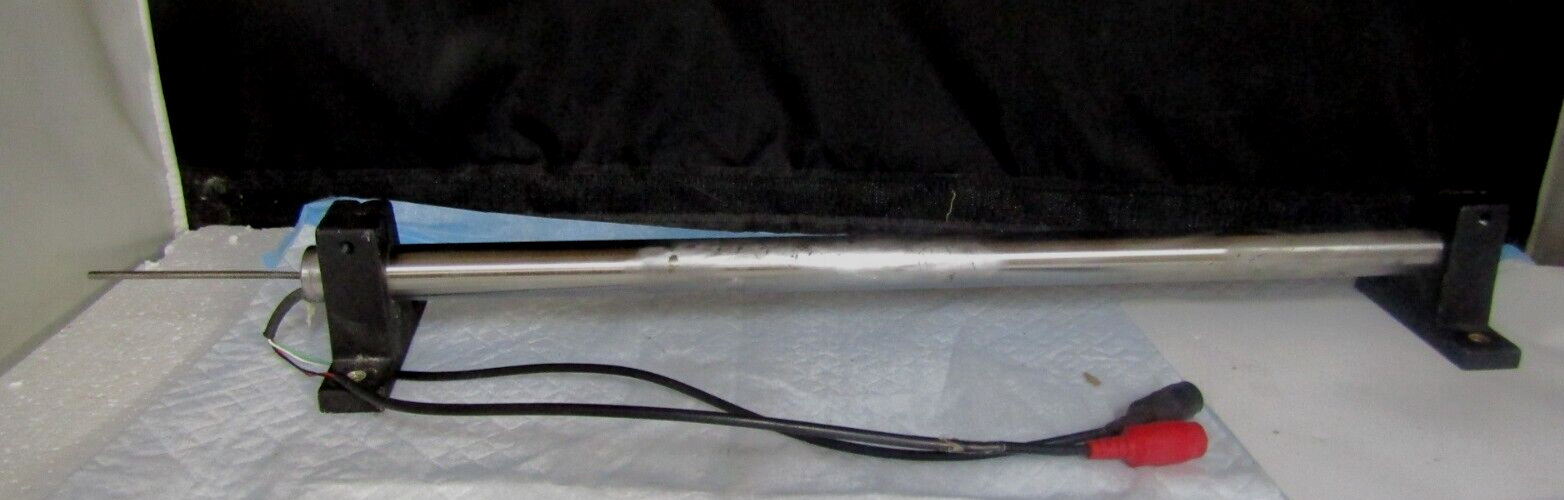 Schaevitz Eng. LVDT TYPE 3000 DC-E Wired with RCA Jacks Has Mounts.