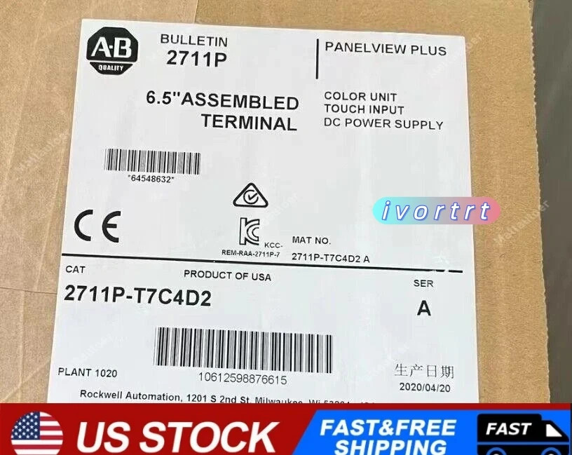 Brand New unopened A-B 2711P-T7C4D2 Best Quality PanelView Fast ship US STOCK