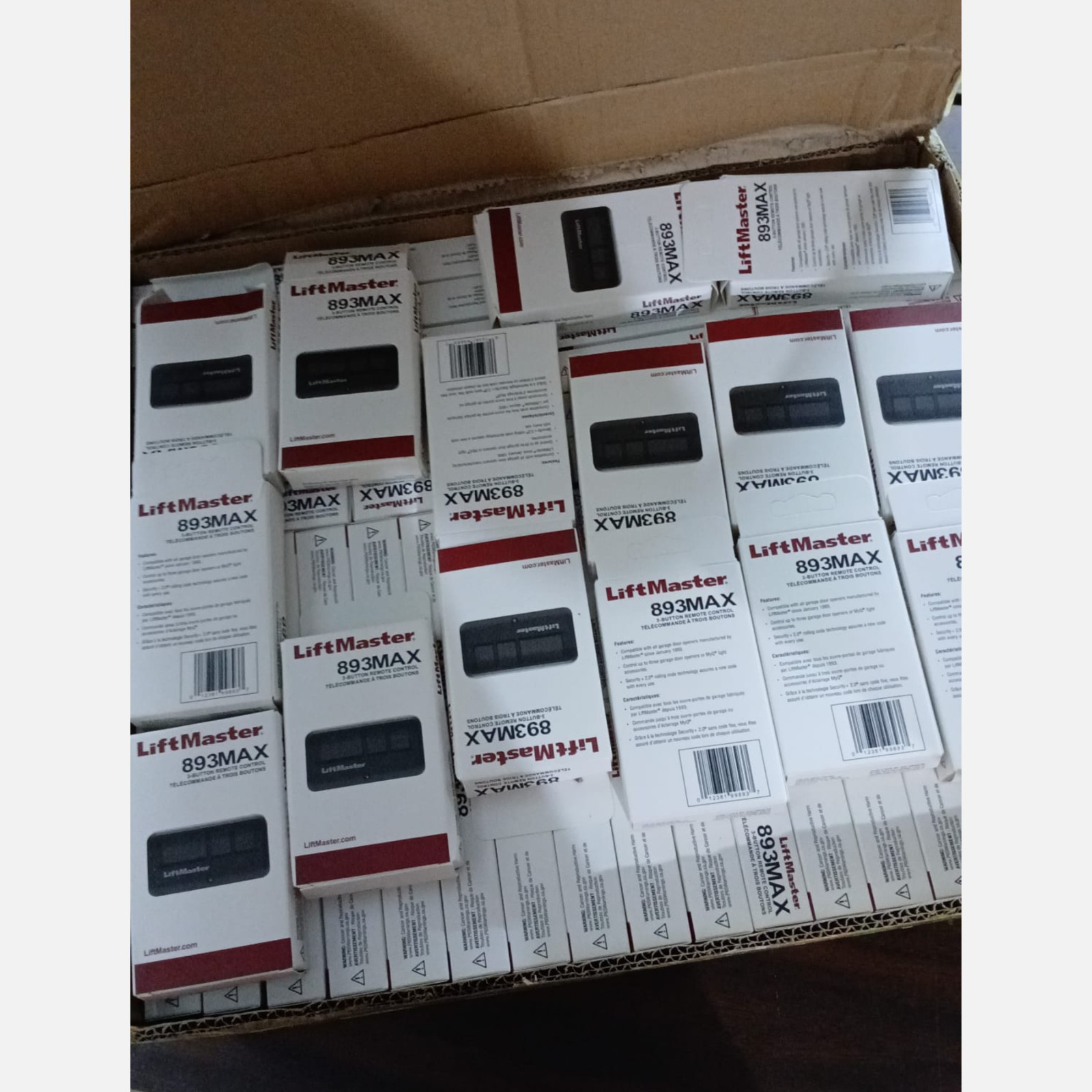 20 Pack LiftMaster 893MAX Garage Door Opener Remote Control 3 Button Genuine