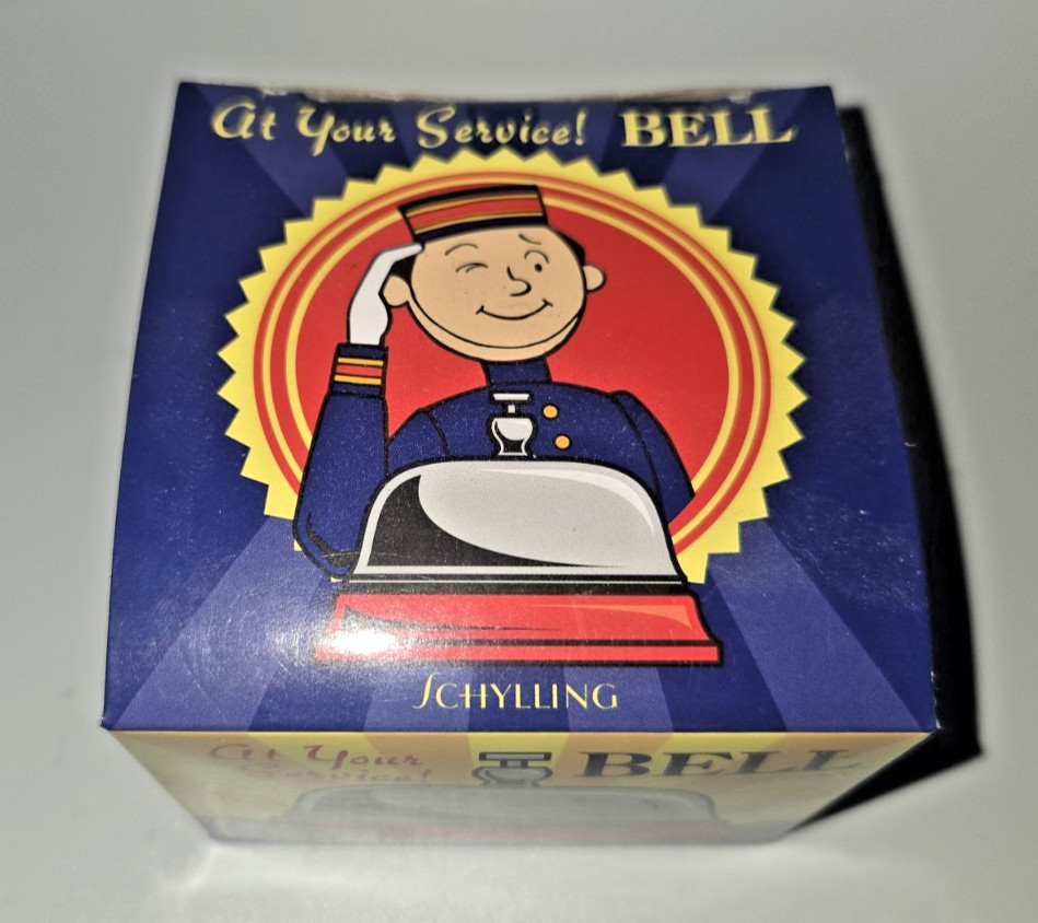 Schylling  At Your Service Metal Desk Bell #ASB Brand NEW in Box!!!!