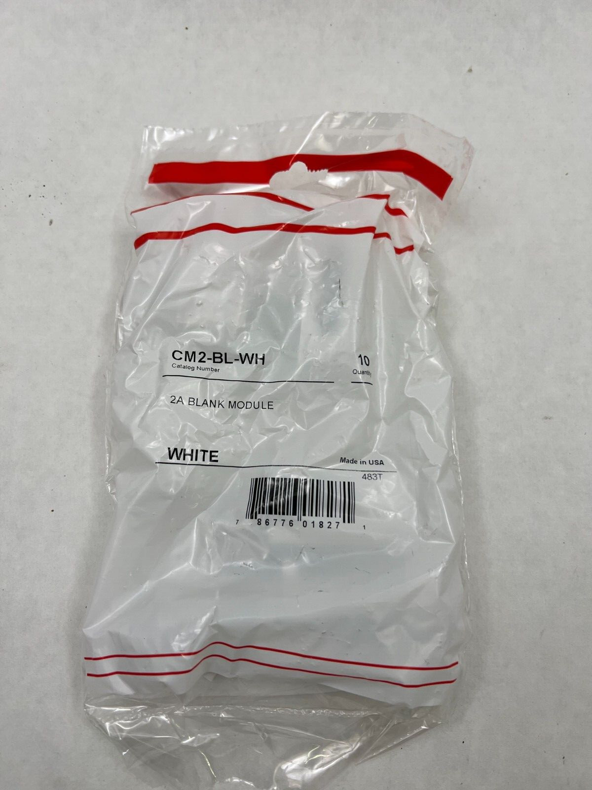 Wiremold CM2-BL-WH Lot Of 10 NIB 2A Blank Module White See Pics #B32