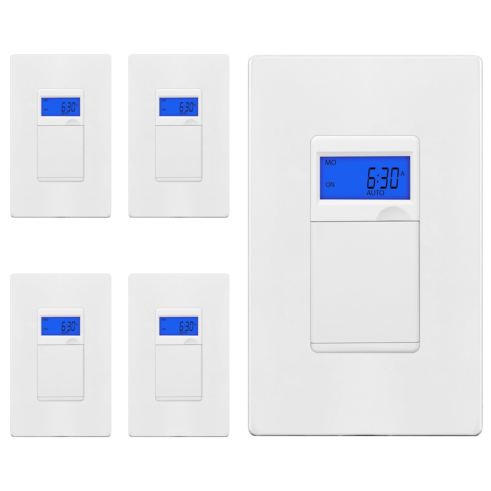 TG 7 Day Digital Programmable Timer Switch for Exhaust Fans, Lights, 5 Pack |...