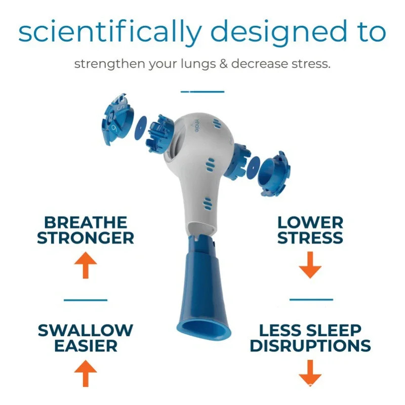 Adjustable Breathing Trainer Lung Capacity Exerciser for Fitness Running