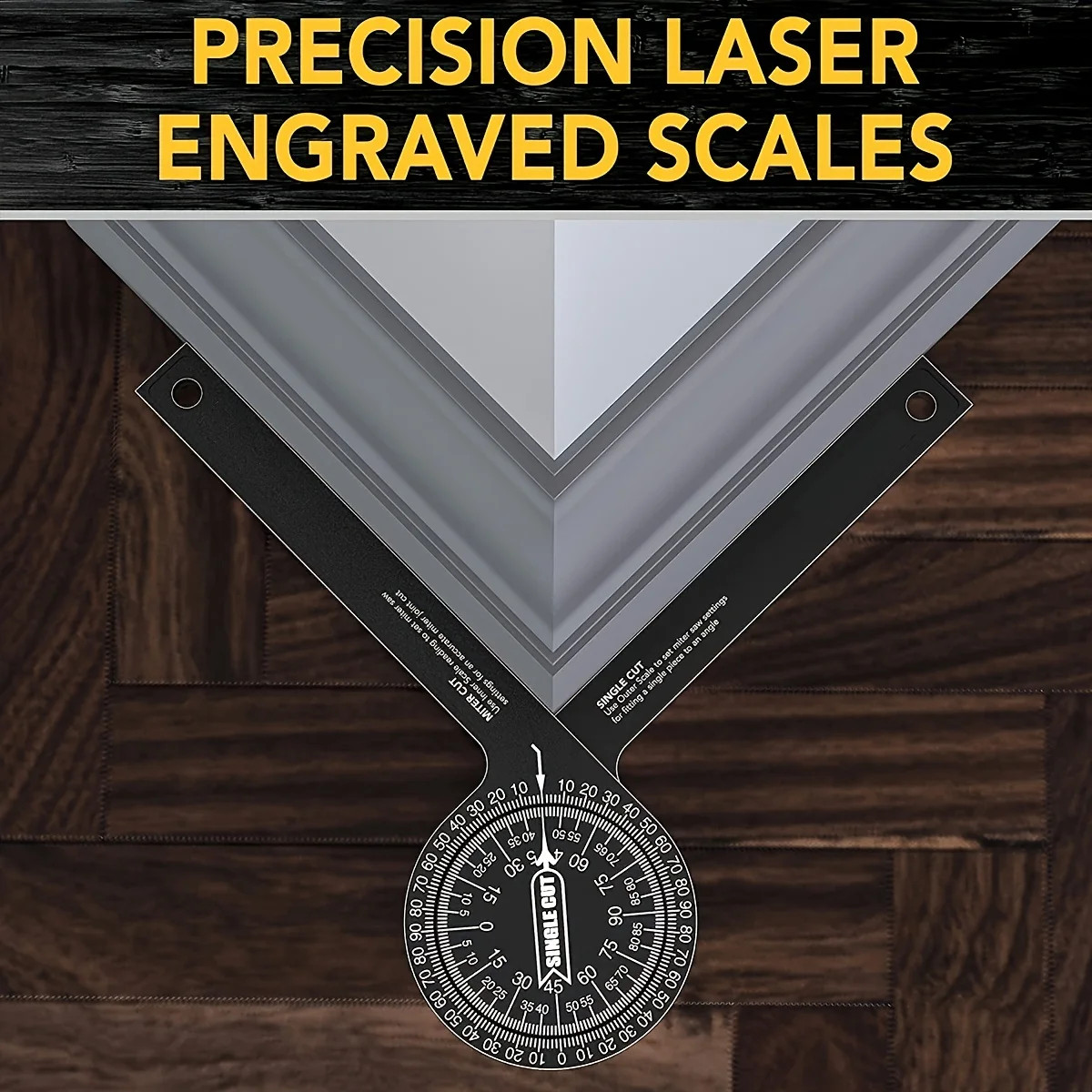 Aluminum Miter Saw Protractor Angle Finder Precision Measuring Tool