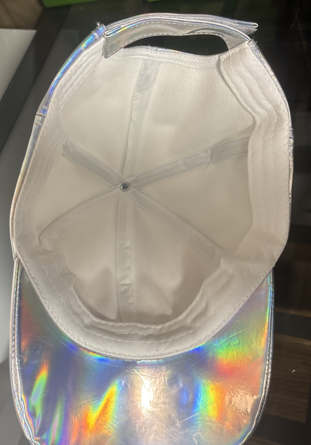 Coors Light Mountain Baseball Hat Cap Shiny Reflective NYE Party Hook Loop