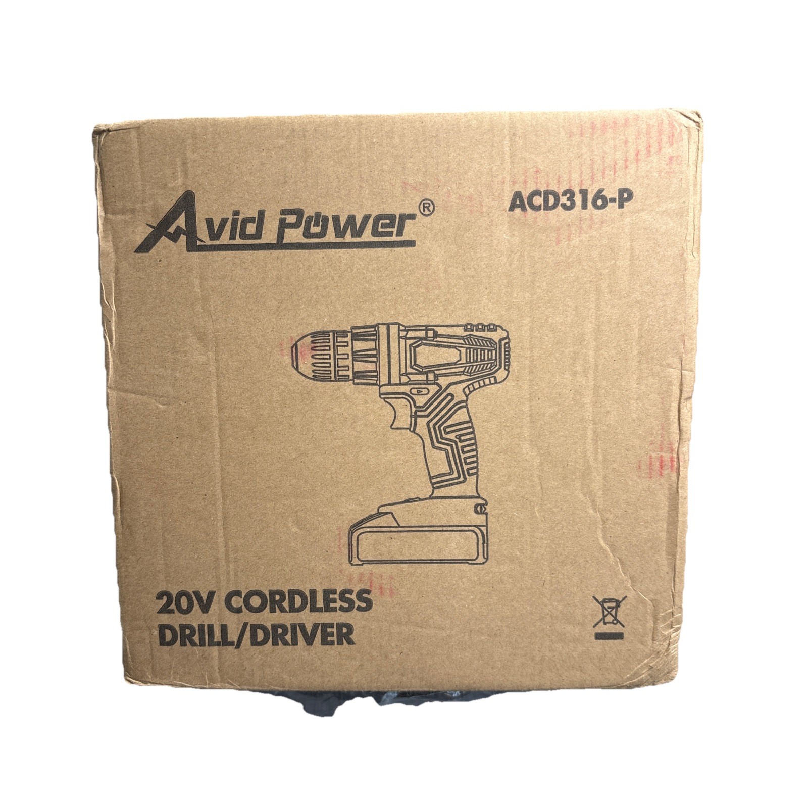 AVID POWER ACD316-P 20V Cordless Drill With Battery No Charger Pink